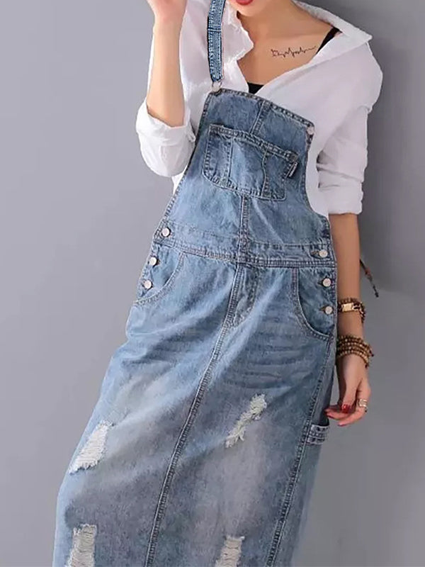 Mitch | Vintage Flair Dungaree Dress