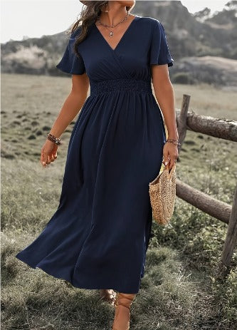 Elizabeth | Elegant V-neck Dress