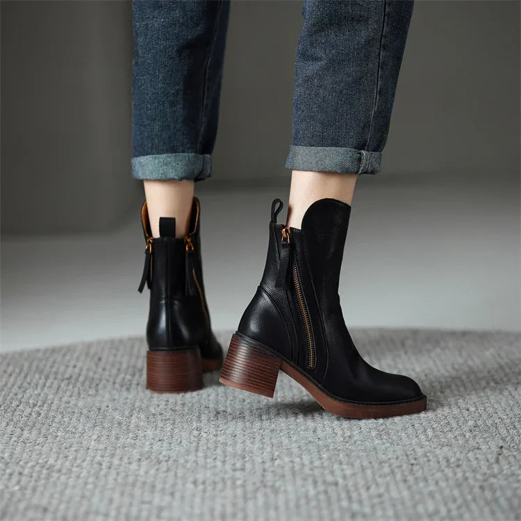 Cora | Zip Ankle Boots for Women