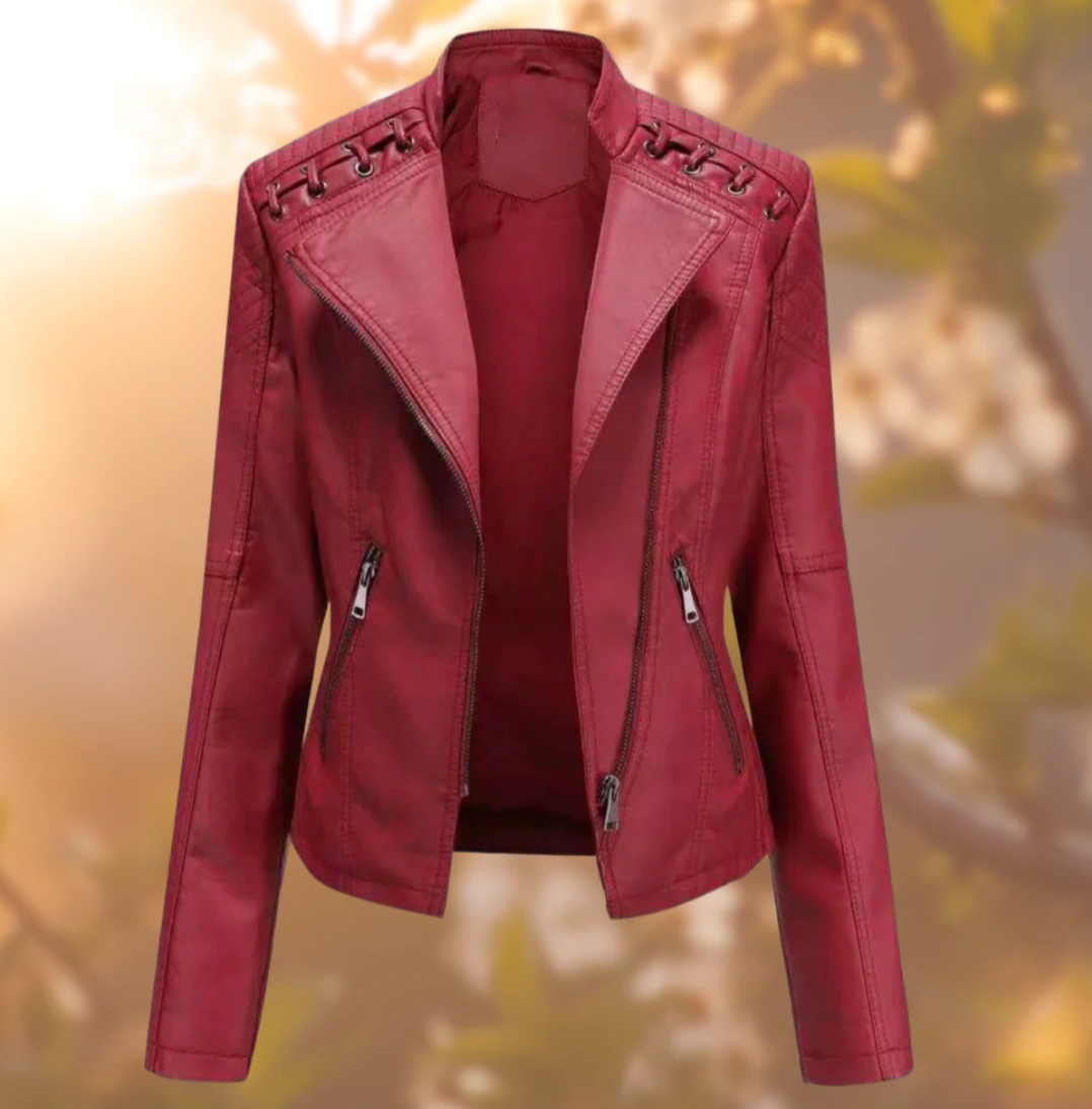 Debby | Trendy Leather Jacket