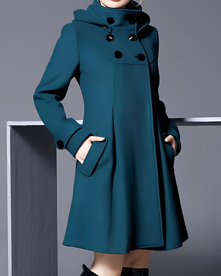 Isabelle | Long Coat Jacket With Side Pockets