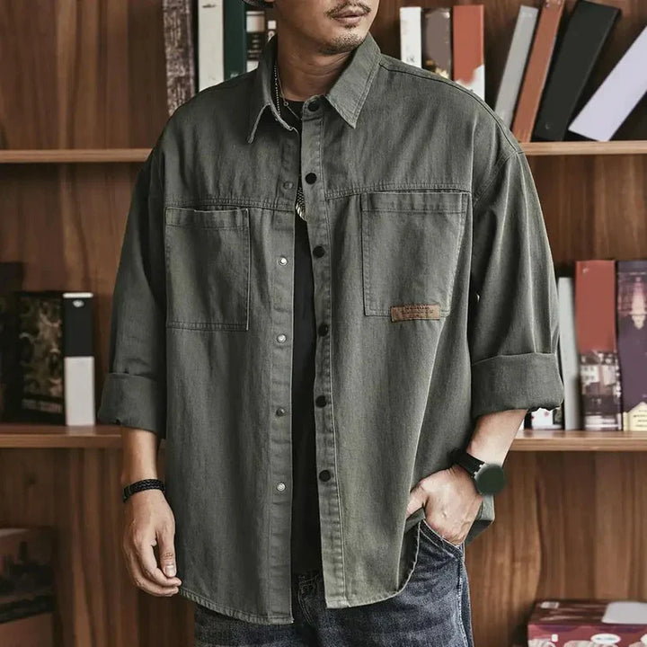 William |  Vintage Style Casual Oversize Shirt