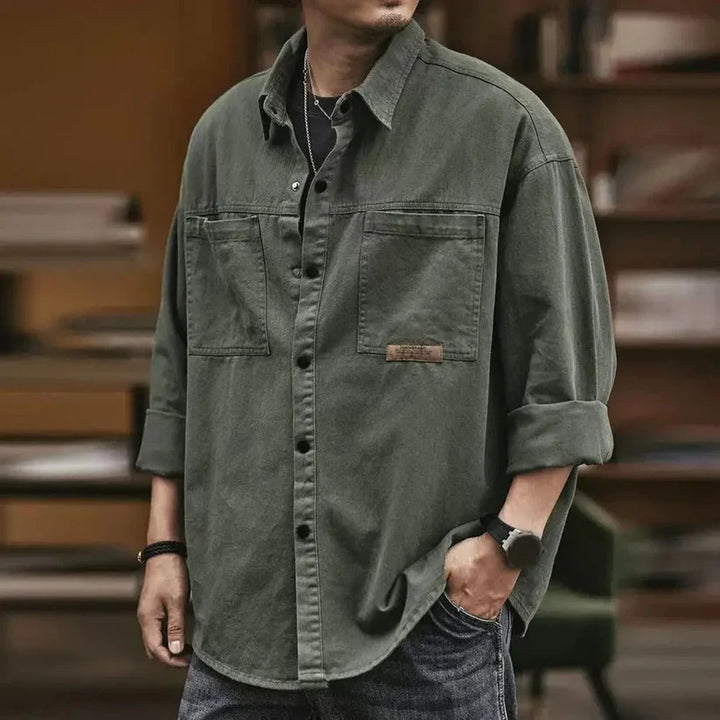 William |  Vintage Style Casual Oversize Shirt