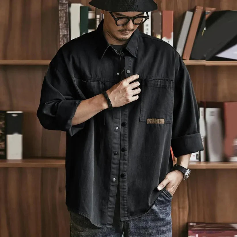 William |  Vintage Style Casual Oversize Shirt