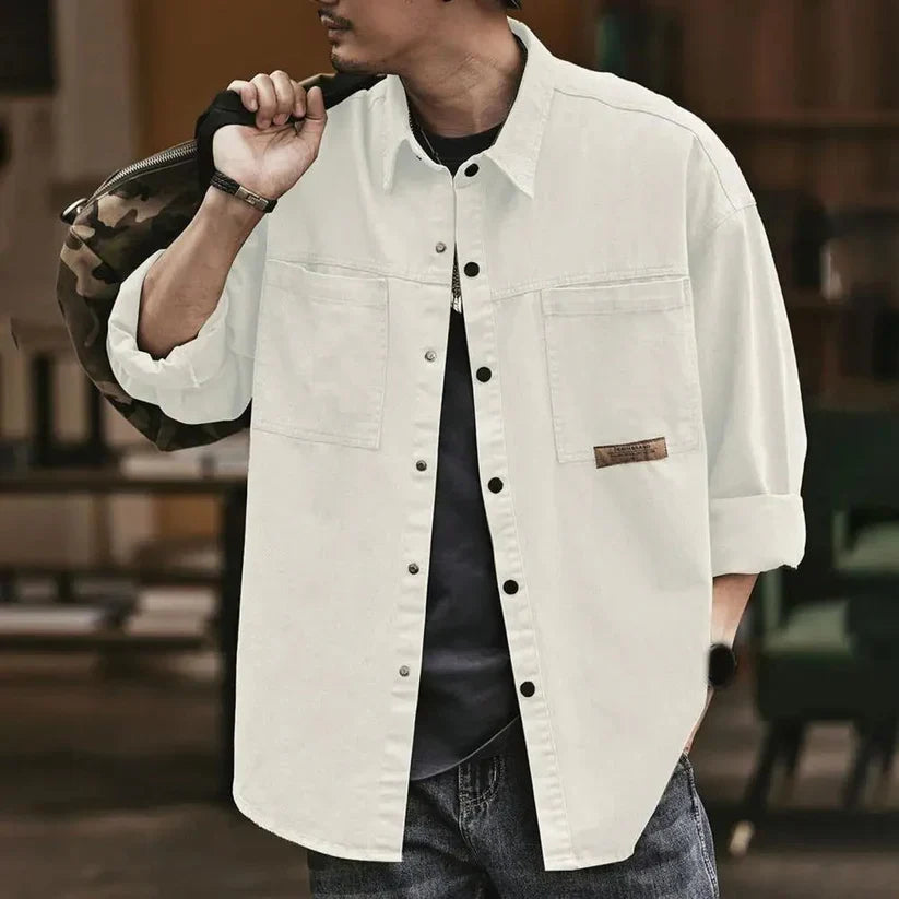 William |  Vintage Style Casual Oversize Shirt